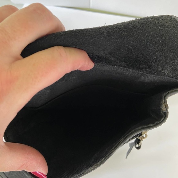 V2 Quo Vadis Pebbled Leather Crossbody Organizer Handbag Made in India Black - Picture 8 of 13